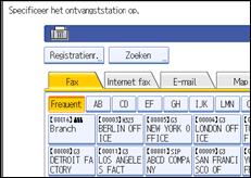 Schermafbeelding bedieningspaneel