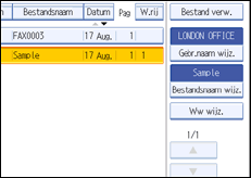 Schermafbeelding bedieningspaneel