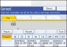 Schermafbeelding bedieningspaneel