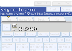 Schermafbeelding bedieningspaneel