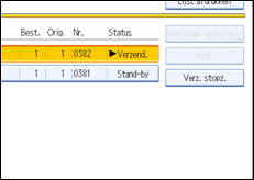 Schermafbeelding bedieningspaneel