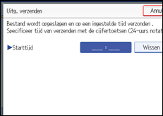 Schermafbeelding bedieningspaneel