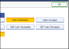 Schermafbeelding bedieningspaneel