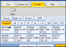 Schermafbeelding bedieningspaneel