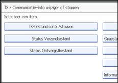 Schermafbeelding bedieningspaneel