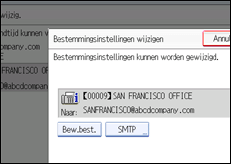 Schermafbeelding bedieningspaneel