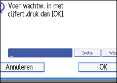 Schermafbeelding bedieningspaneel