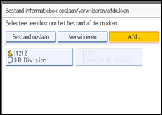 Schermafbeelding bedieningspaneel