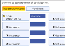 Schermafbeelding bedieningspaneel