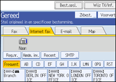 Schermafbeelding bedieningspaneel