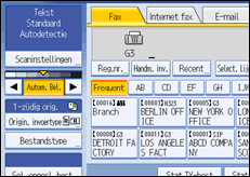 Schermafbeelding bedieningspaneel