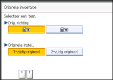 Schermafbeelding bedieningspaneel