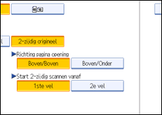 Schermafbeelding bedieningspaneel