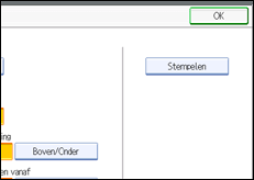 Schermafbeelding bedieningspaneel