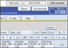 Schermafbeelding bedieningspaneel