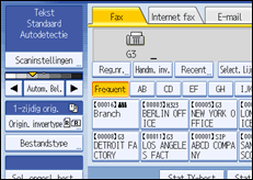 Schermafbeelding bedieningspaneel