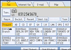 Schermafbeelding bedieningspaneel