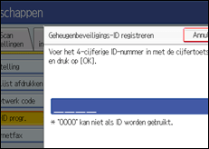 Schermafbeelding bedieningspaneel