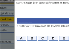 Schermafbeelding bedieningspaneel