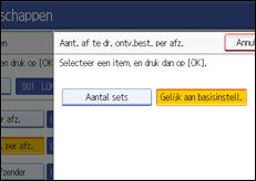 Schermafbeelding bedieningspaneel