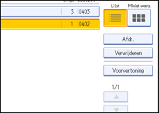 Schermafbeelding bedieningspaneel