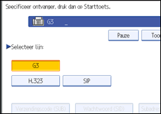 Schermafbeelding bedieningspaneel