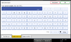 Schermafbeelding bedieningspaneel
