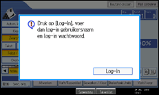 Schermafbeelding bedieningspaneel