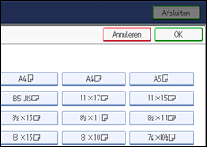 Schermafbeelding bedieningspaneel