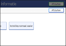Schermafbeelding bedieningspaneel