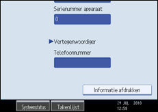 Schermafbeelding bedieningspaneel