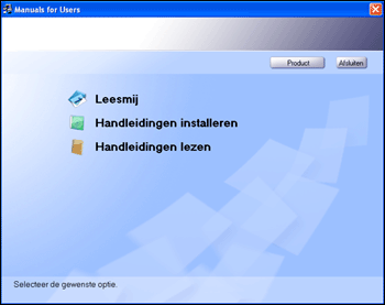 Illustratie van het installatiescherm