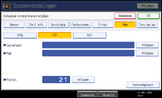 Schermafbeelding bedieningspaneel