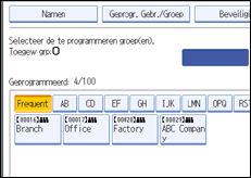 Schermafbeelding bedieningspaneel