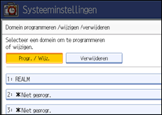 Schermafbeelding bedieningspaneel