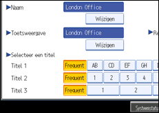 Schermafbeelding bedieningspaneel