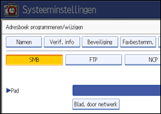 Schermafbeelding bedieningspaneel