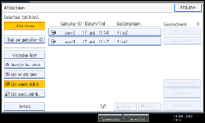 Schermafbeelding bedieningspaneel