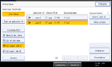 Schermafbeelding bedieningspaneel