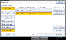 Schermafbeelding bedieningspaneel