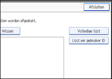 Schermafbeelding bedieningspaneel