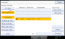 Schermafbeelding bedieningspaneel