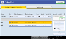 Schermafbeelding bedieningspaneel
