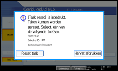 Schermafbeelding bedieningspaneel