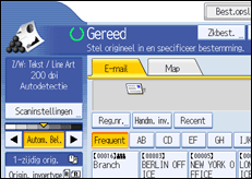 Schermafbeelding bedieningspaneel