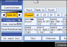 Schermafbeelding bedieningspaneel