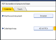 Schermafbeelding bedieningspaneel
