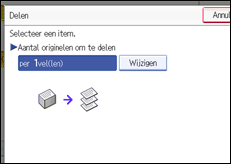 Schermafbeelding bedieningspaneel