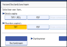 Schermafbeelding bedieningspaneel