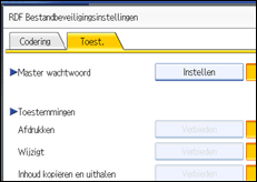 Schermafbeelding bedieningspaneel